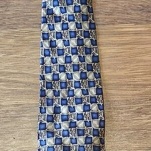 ROSENBLUMS JACKSONVILLE mens hand crafted silk tie SIZE 60x3.75 MULTICOLOR T6